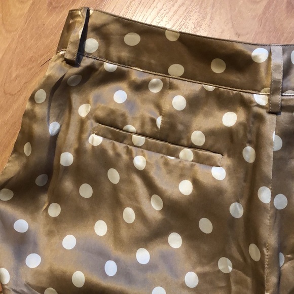 100%Silk designer polkadot RobertRodriguez Pants - Picture 13 of 15